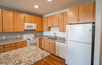 Wood cabinets